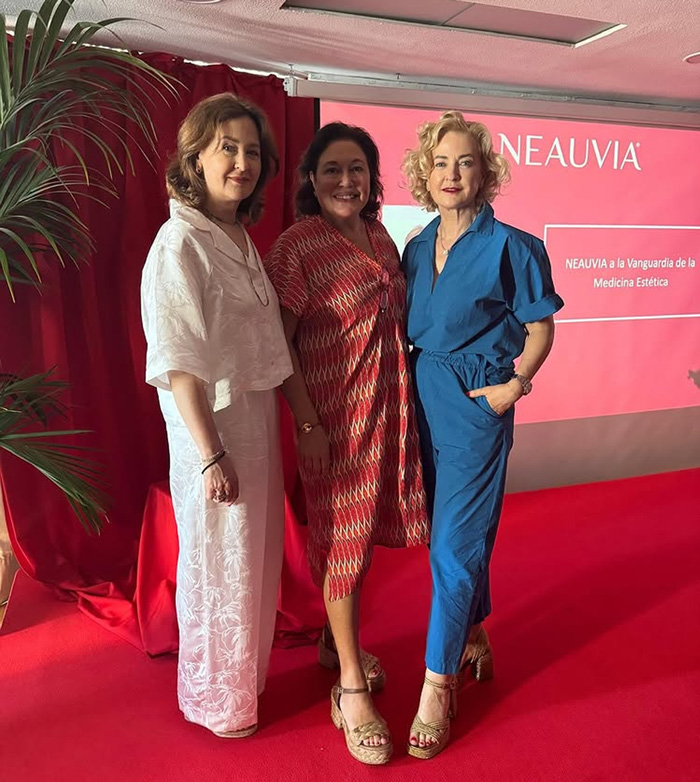 doctora cristina arruabarrena en el networking de medicina estética en dubai