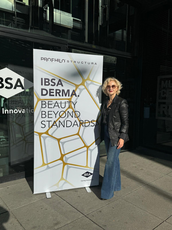 noticia medicina estética donostia: la doctora cristina arruabarrena en la presentación de prophilo structura, tratamiento para la restauración del tejido subcutáneo